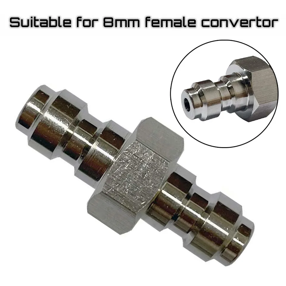 1pc 8 mm dvojitý samec adaptér rýchleho pripojenia