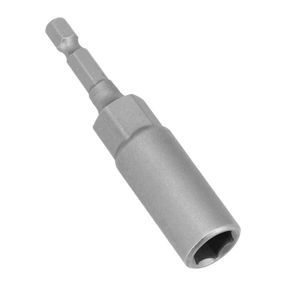 1pc 80 mm dĺžka hex Hex Hisk Magnetic Socket Impact matice vŕtacie bity sada 5.5-19 mm hex hexová drieku nárazová zásuvka Adapter Adapter Setters