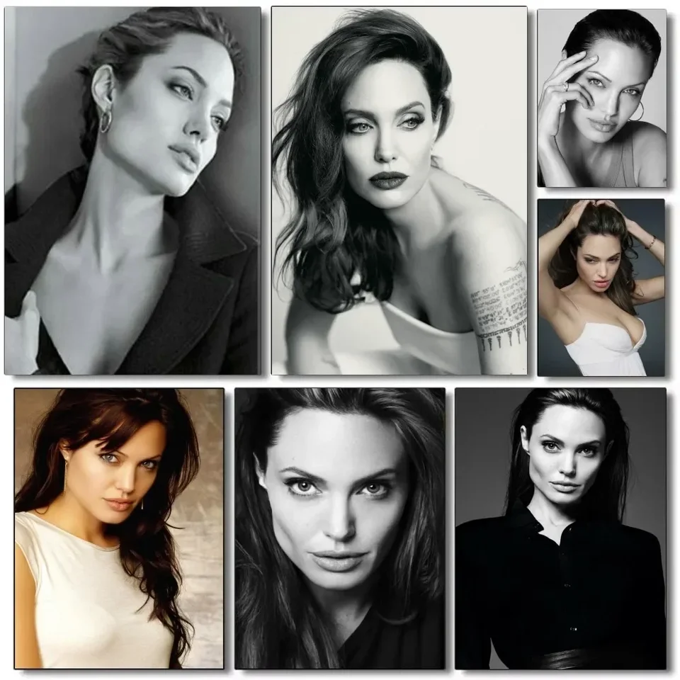 1PC A-Angelina Jolie Plagát Self-pasívny umelecký umenia nepremokavá papierová nálepka kaviareň Bar izba Decor