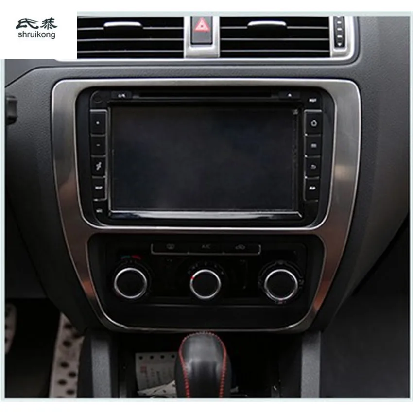 1PC ABS Chrome alebo z nehrdzavejúcej ocele Centrum automobilu SZM Decoration Cover Cover Pedál pre roky 2012-2018 Volkswagen VW Jetta 6 Mk6