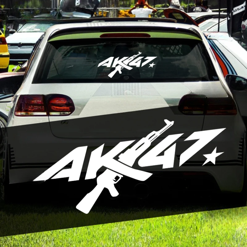 1PC AK47 STRÁNKY VOZIDLA VOZODIE PRE BLUDNÉ OKDENIE KVAJOM KRYTOV Škrabance odolné vinylové obtisky s opaľovacím krémom