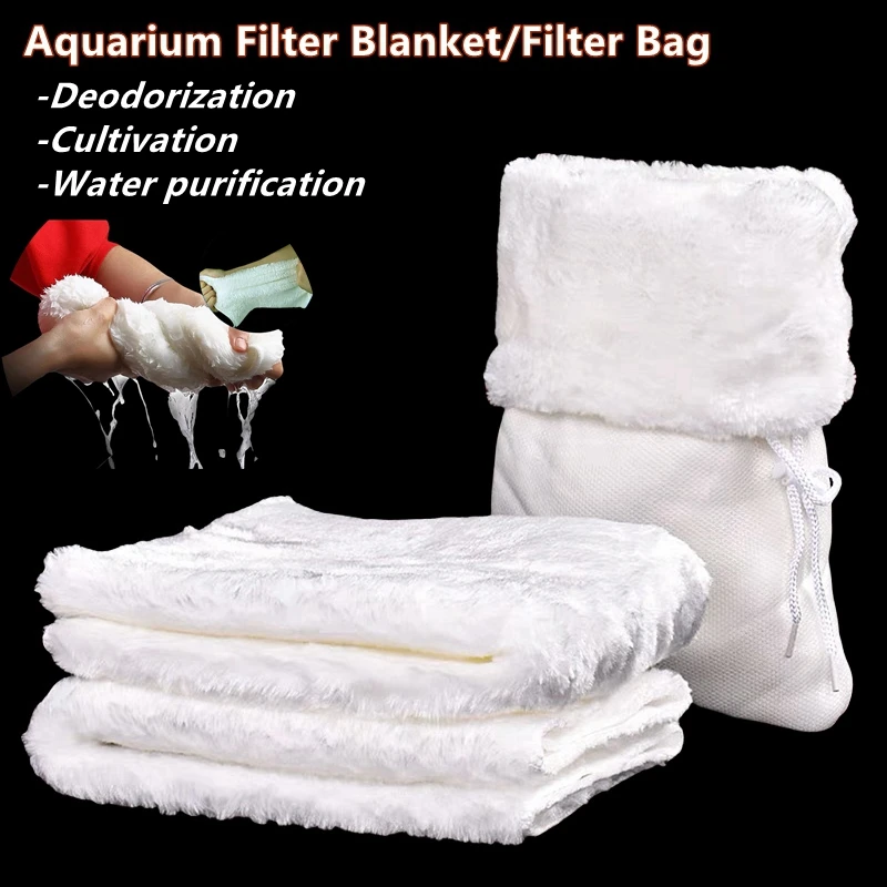 1pc akvárium filtra opätovné použitie premyť filter Filh Tank spodný rybník Filter vrecko Magická prikrývka Biologická filtrácia Čisté príslušenstvo