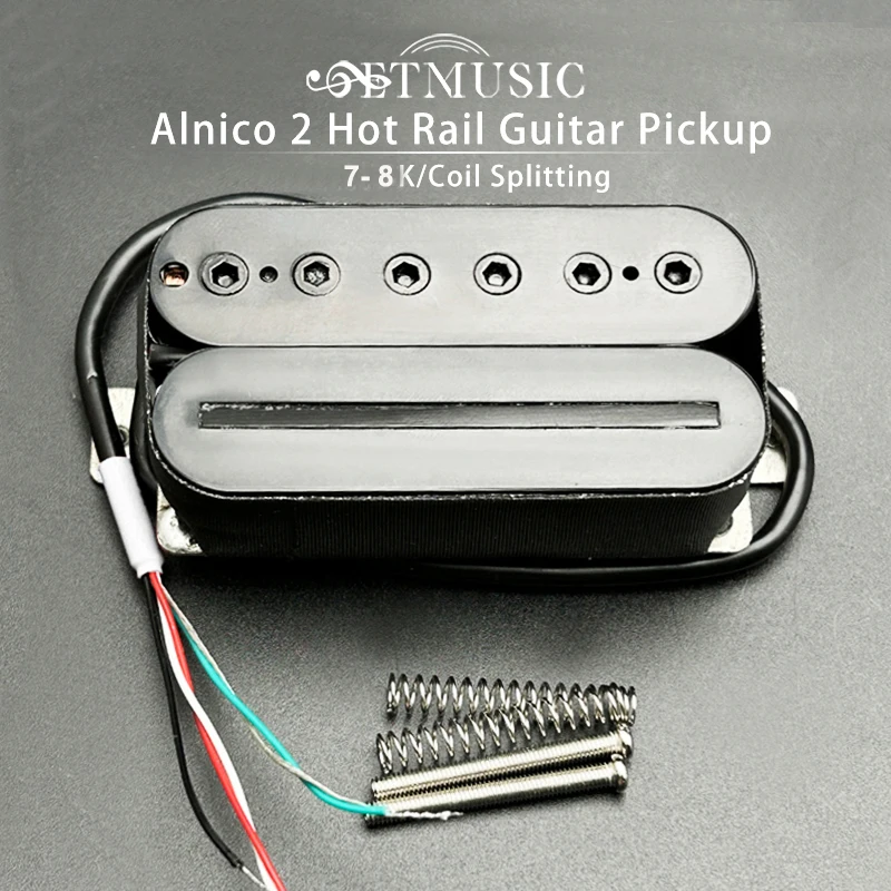 1PC Alnico 2 Guitar Humbucker Pickup Double Coil Pickup 4-Wires Coil Fitting Blade a nastaviteľná šesťhranná skrutka 7-8k