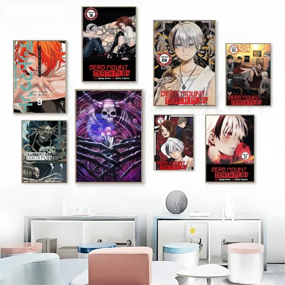 1pc Anime Dead Mount Death Play Plagát Art plagát nepremokavý papier nalepku kaviareň Bar izba Decor