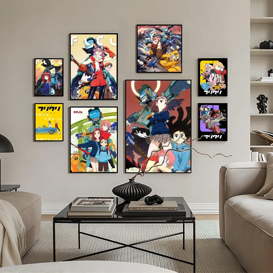 1pc anime flcl plagát Movie lepivé plagáty retro kraft papierové nálepka DIY Izba Bar kaviareň estetické umenie nástenné maľovanie