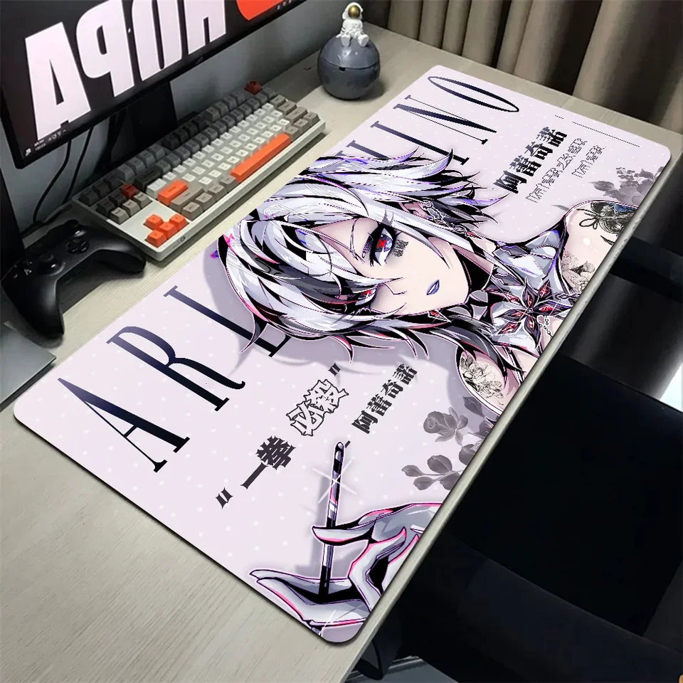 1PC Anime Girl Hentai Arlecchino Genshin Impact Mouse Mat Desk Mat s podložkami Gaming Accessories Prime Gaming XXL