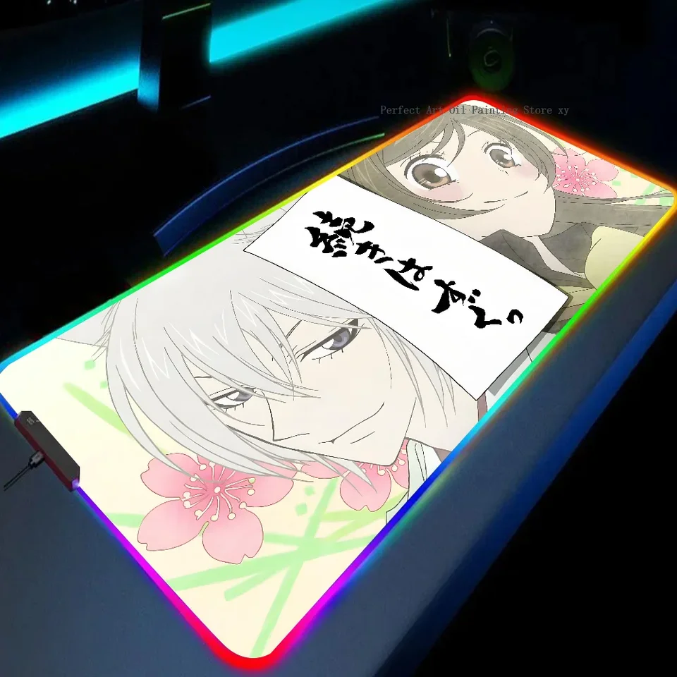 1PC Anime Kamisama Kiss XXL RGB Gaming Mouse podložky HD Čierne hráči
