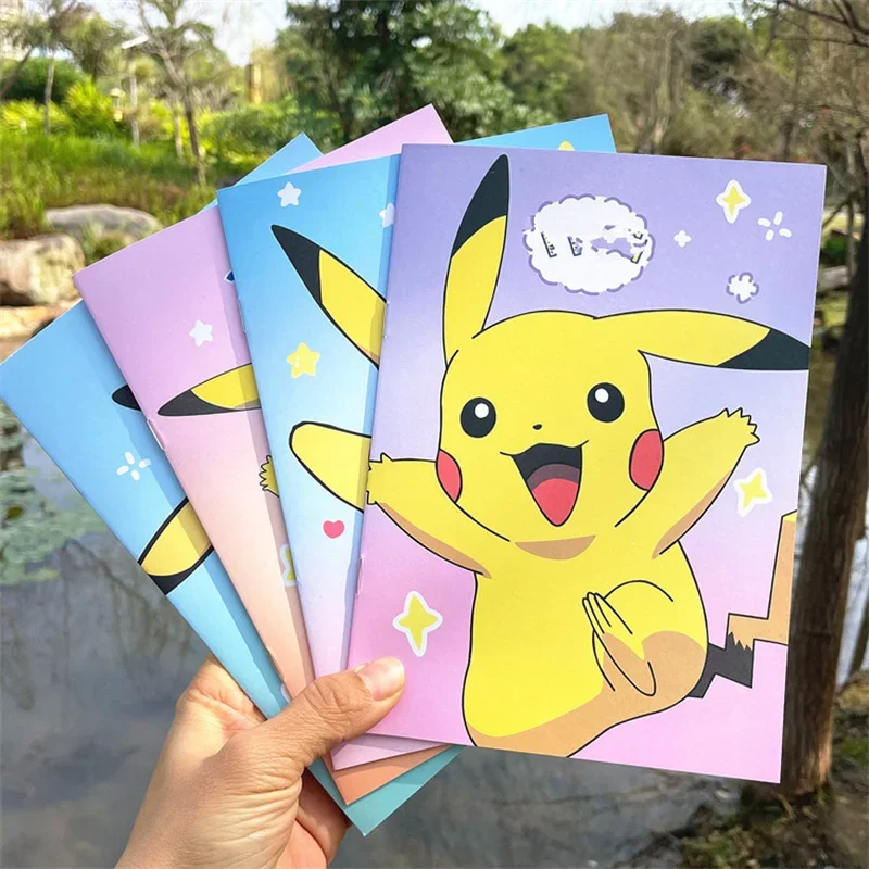 1PC Anime Pokemon Notebook roztomilý karikatúra Pikachu tlačená študentská kniha pre chlapcov
