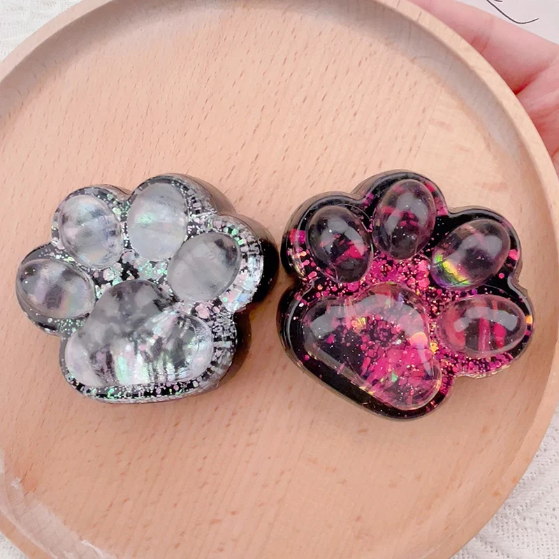 1pc antistress Paws Starry Sky Series Cat Claw Fidget Toy Cute Cat Paw Silikone Slow Rebound Pinch Dekompresná hračka