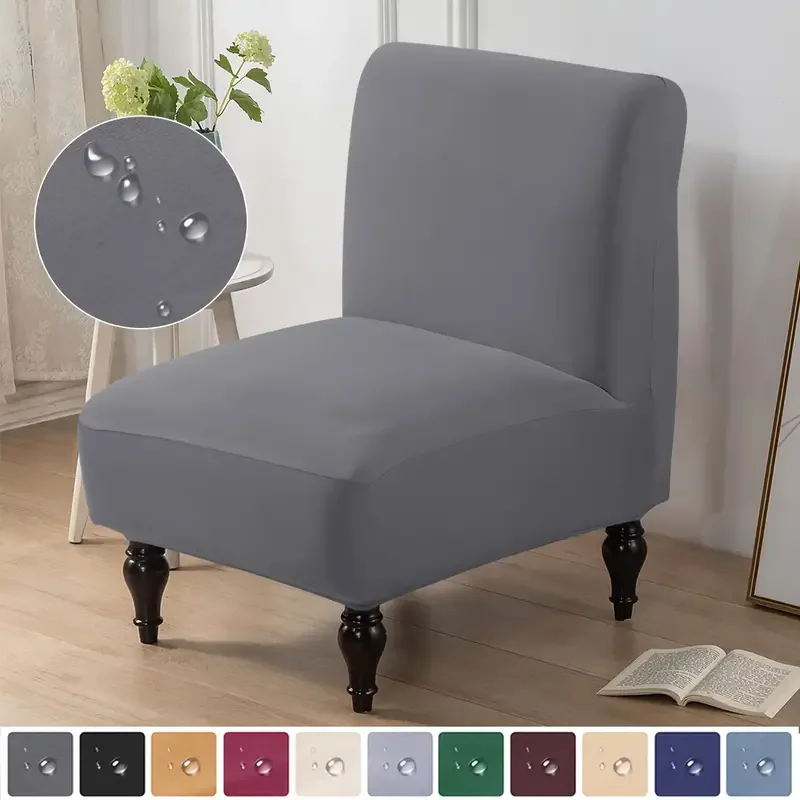 1PC Armless Stoličky Slipcovers s jedným sedadlom Accent Stoličky pokrývajú kryty odnímateľného nábytku ochrancov pre domáce hotelové dekorácie