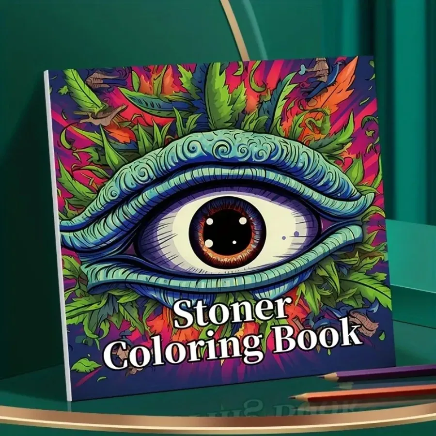 1PC Art Omaľovánka Originálny vylepšený papier Zhruba 22 strán stoner sfarbenie kníh darček pre sviatočné narodeniny oslava
