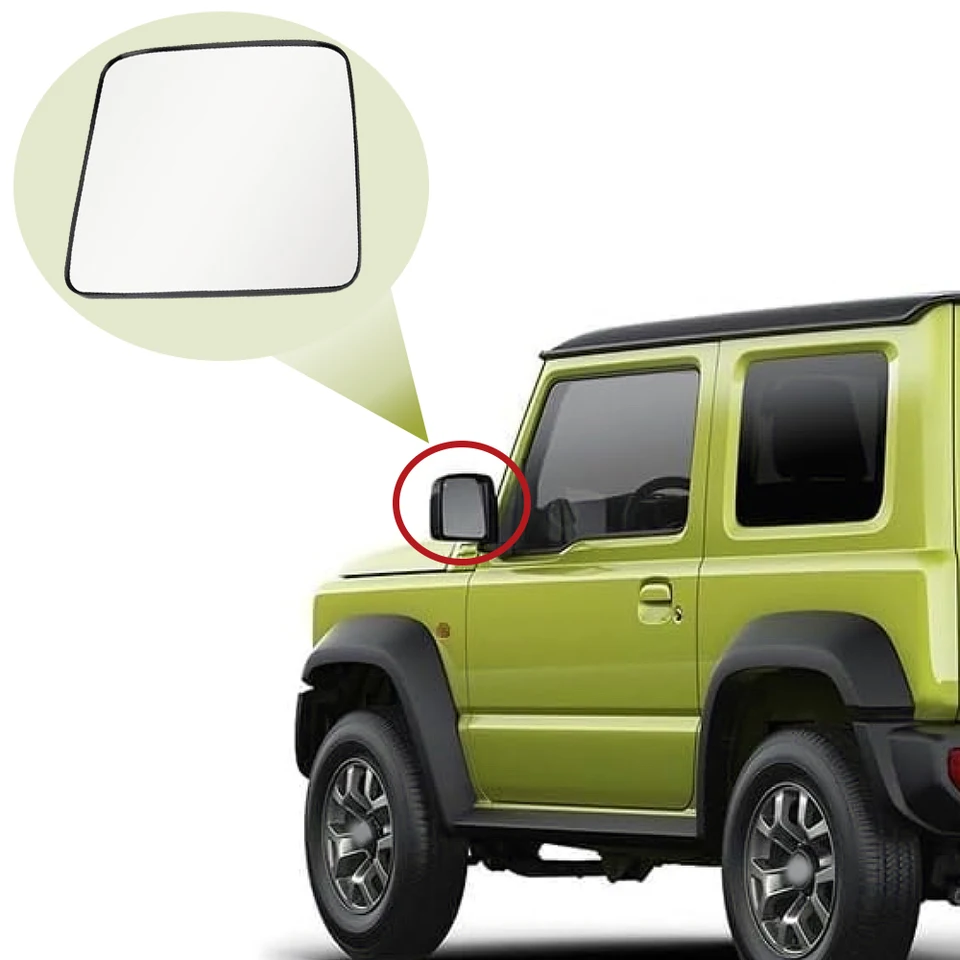 1PC Auto ľavej / pravej strany Konvexné spätné zrkadlo so skleneným sklom s vyhrievaným pre Suzuki Jimny 2007 2008 2009 2010 2010 2011 2013 2013 2014-2020