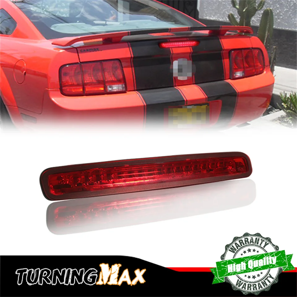 1pc automobil Tretia 3. brzdová svetlo červená červená LED brzda Zastávka svetlo High Mount Stop Light pre Ford Mustang 2005 2006 2007 2008 2009 12V