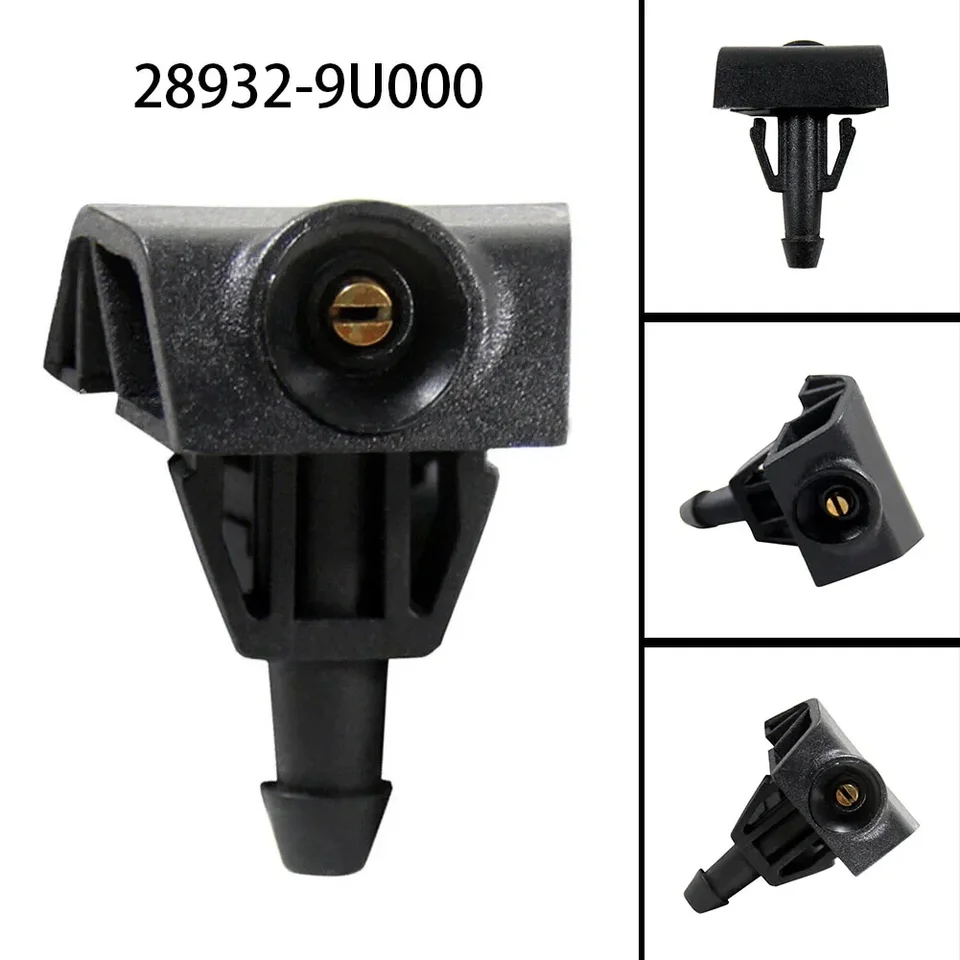 1pc automobilové stieračské stieračky auto, podložka na trysku 28932-9u000 pre nissan not na 2006 - 2013 Washield Washer Dysle Spray Water Spray