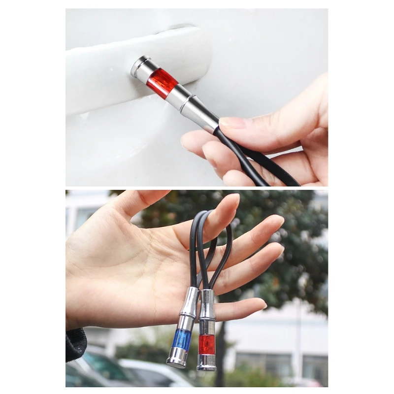 1pc automobilový statický eliminátor anti-statický prút strieborný ton