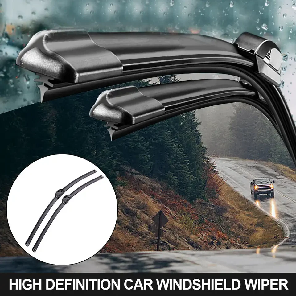 1PC Automotive Universal U-Type Soft Gum Gum bez stierača HD tichý odolný automobilový stierač 16 