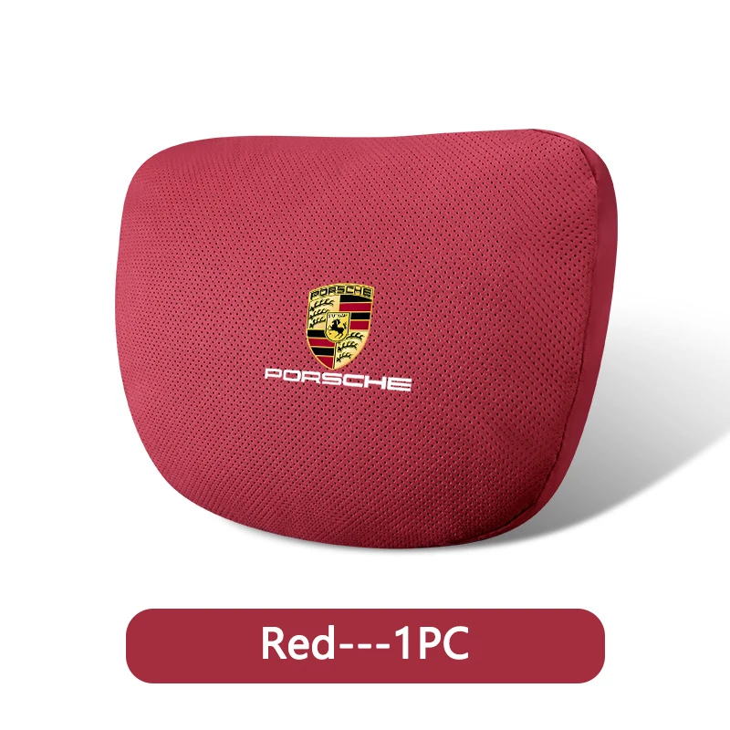 1pc autosedačky Automobily Automatické emblémy vankúš na krk pre Porsche 911 918-Stryder 928 944 968 Boxster Carrera-GT Cayenne Macan Panamera
