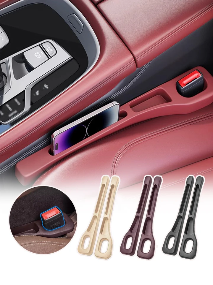 1PC autosedačky medzery s zástrčkou Strip Strip Shock Storage Box Drážky sedadla Skladovanie Automatický interiérový príslušenstvo
