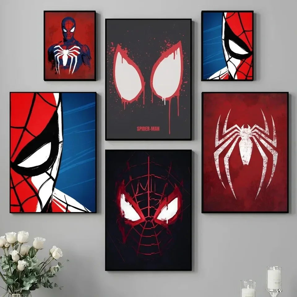 1pc Avengers M-Marvel Spidermans plagát papier tlač Platter Domov obývacia izba Spál