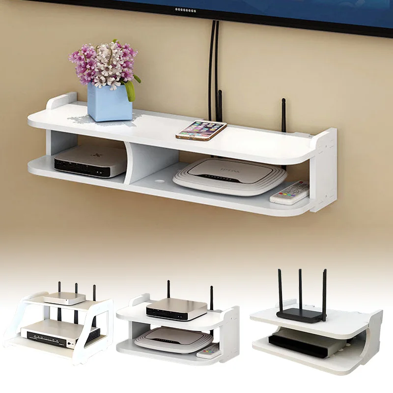 1pc bez úderu mini DVD hráč stojan stojan obývacia izba Spálňa dekorácie nástenné ukladacie stojan Router set-top box držiak