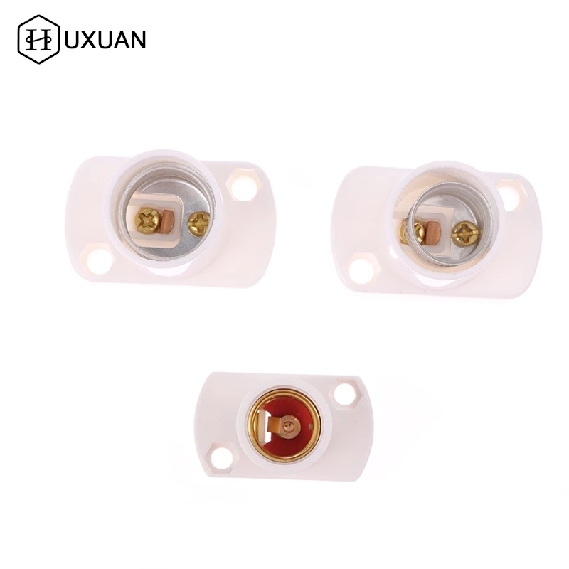 1PC biela základňa mini skrutkovej žiarovky E12 E14 E17 E17 podperný držiak držiaka žiarovky žiarovka držiak držiaka Adapter Adapter Upevňovacie príslušenstvo základné príslušenstvo