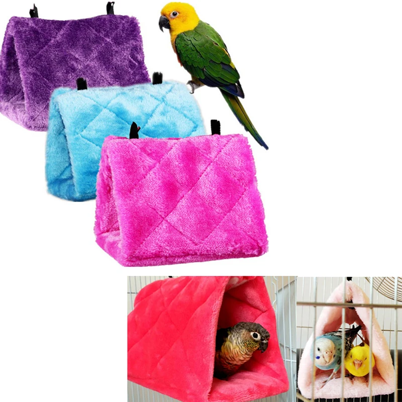 1PC Bird Warm Hut Pet Bird Parrot Palerh Parokeet Budgie teplá hojdacia klietka Hut Stan Bed Bed visí jaskyňu