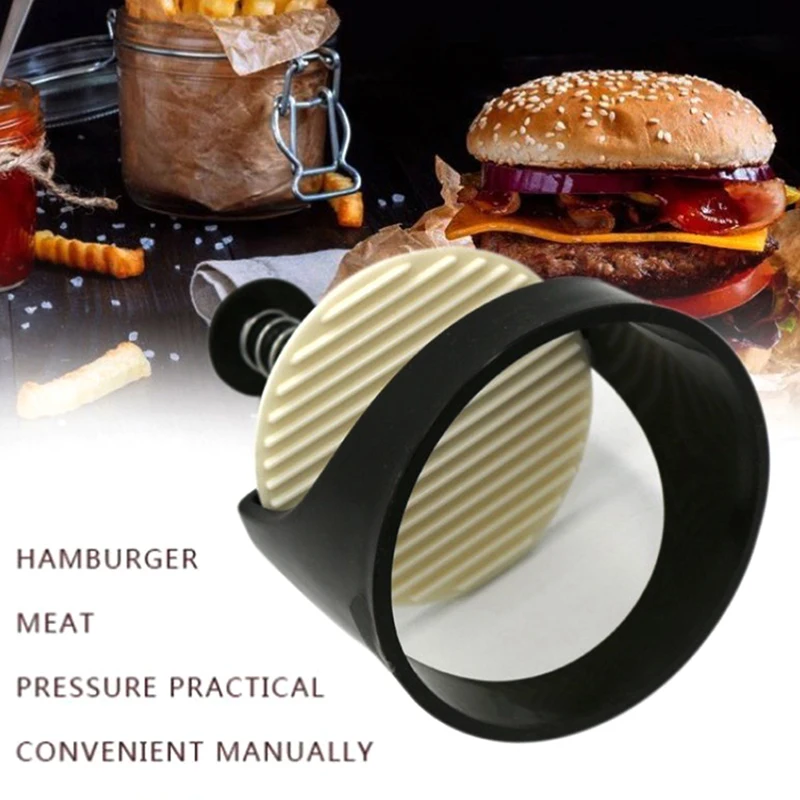1PC Burger Press nastaviteľný hamburger Patty Maker Non Stick Patty Folds for hovno hamburgery zeleniny a varenie BBQ