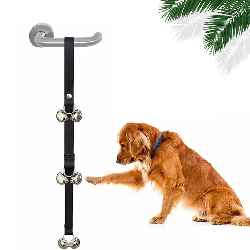 1PC Burst Pet Door Bell Lany Lany Cat Cat Toy Pes Dog Out Alarm Door Bell Lope Pet Training Bell Lope