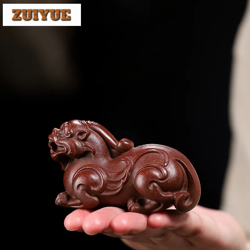 1pc butikový fialový pieskový čaj Petting pitting pixiu pet pet gate ozdoby ručne vyrábaný čajový obrad čaj