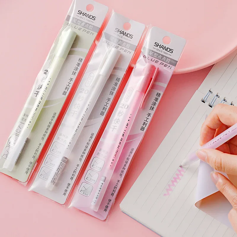 1pc Candy Farba rýchle sušenie lepidla Pen Príručka pre perá s pevným lepidlom Študent Handbook DIY High Viskosity Glue Office