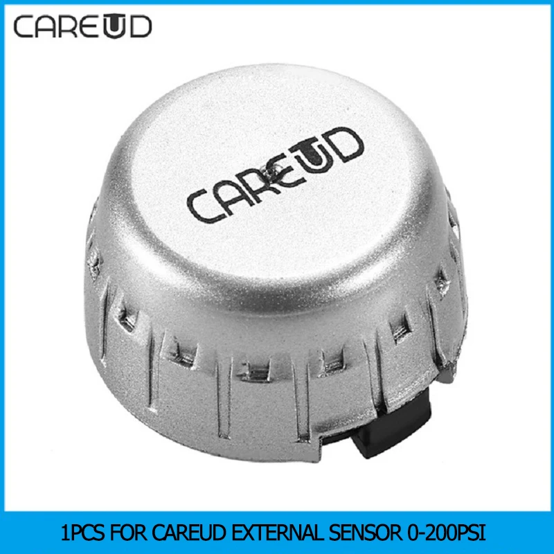 1PC Careud Externý senzor s vymeniteľnou batériou vymeniteľnou iba pre monitor tlaku TPMS TPMS so snímačom 0-200 psi