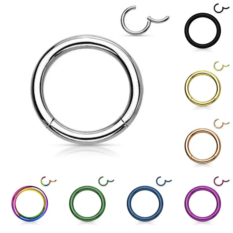 1pc chirurgický oceľový nos nos nosa kliknutie 16G18G SEPTUM CLIKER UCE UCE Chrup