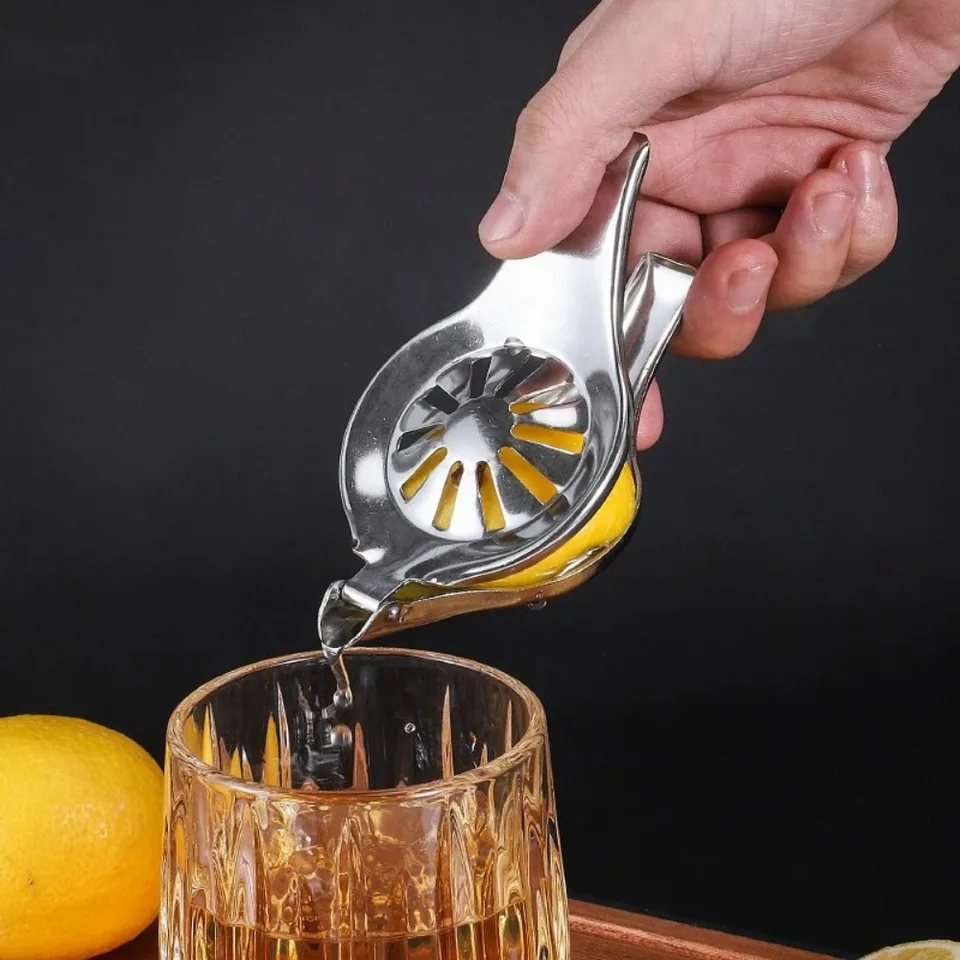 1pc citrónový stláčkový limetkový odšťavovač klip ovocný oranžový citrusový manuál z nehrdzavejúcej ocele Príručka odšťavovača kuchynský doplnok
