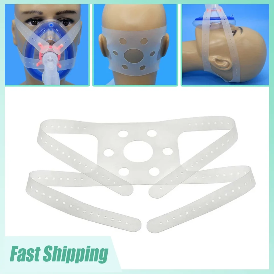 1PC CPAP Maska hlavy pokrývok hlavy Nastaviteľná elastická maska ​​Čelenka Náhradné protivarovanie Sleep Sleep Aid