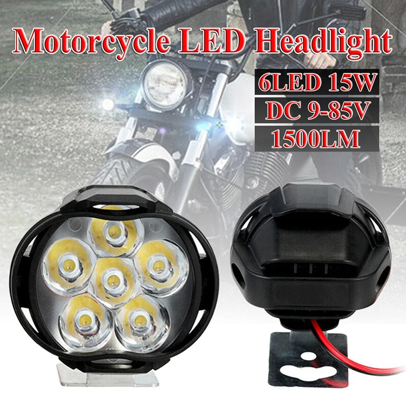 1pc DC 9-85V Motocyklové LED svetlomet High Bright LED Light pre motocykle Moto externé predné LED LED reflektory