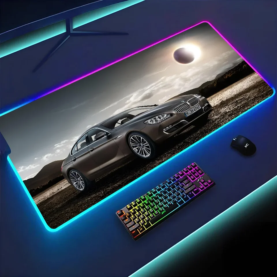 1PC Desk Mat B-BMW-W podlahová podlaha xxl rgb herné podložky myši