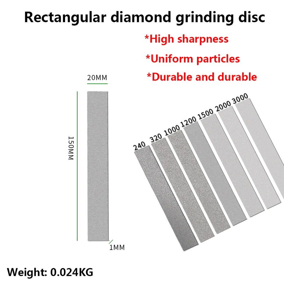 1pc diamantový diamantový obdĺžnikový brúsny disk 150 * 20 Diamond Grinding Disk Seal Reuting Brinding Nôž nechty, nefrit a odtlačok
