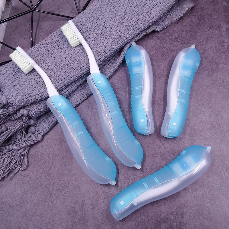 1pc disponibilné zubné kefy Vonkajšie náradie Prenosné skladacie náradie na čistenie zubných kefiek Outdoor kemping