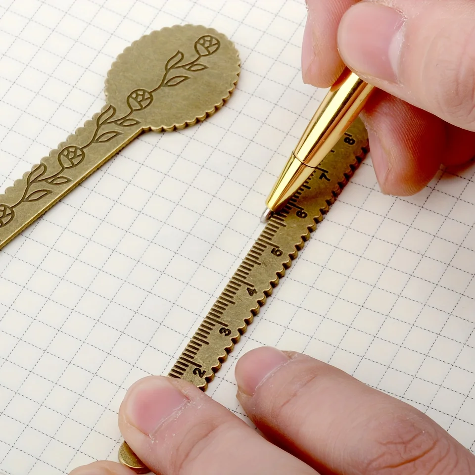 1PC DIY Creative Stationery European Vintage Zinc Alloy Praver pre školu, kancelárske potreby, tínedžer