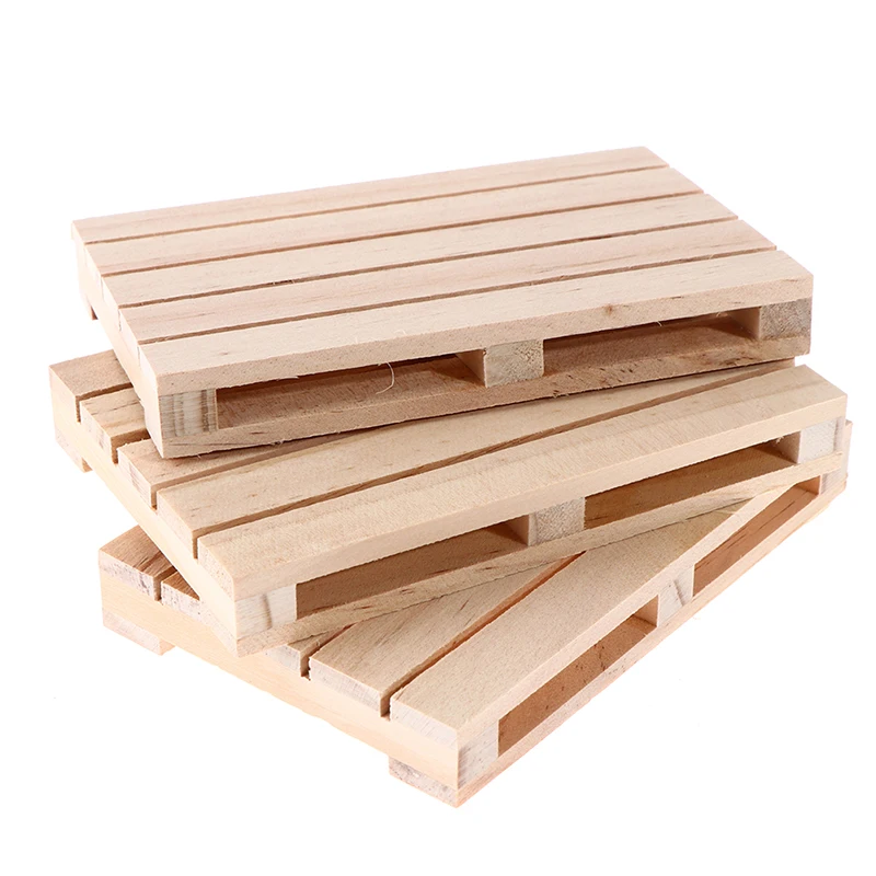 1PC DIY mini drevené palety nápojky Coasters pre horúce a studené nápoje ručne vyrábané drevené palety Coasters kvetinové vankúše