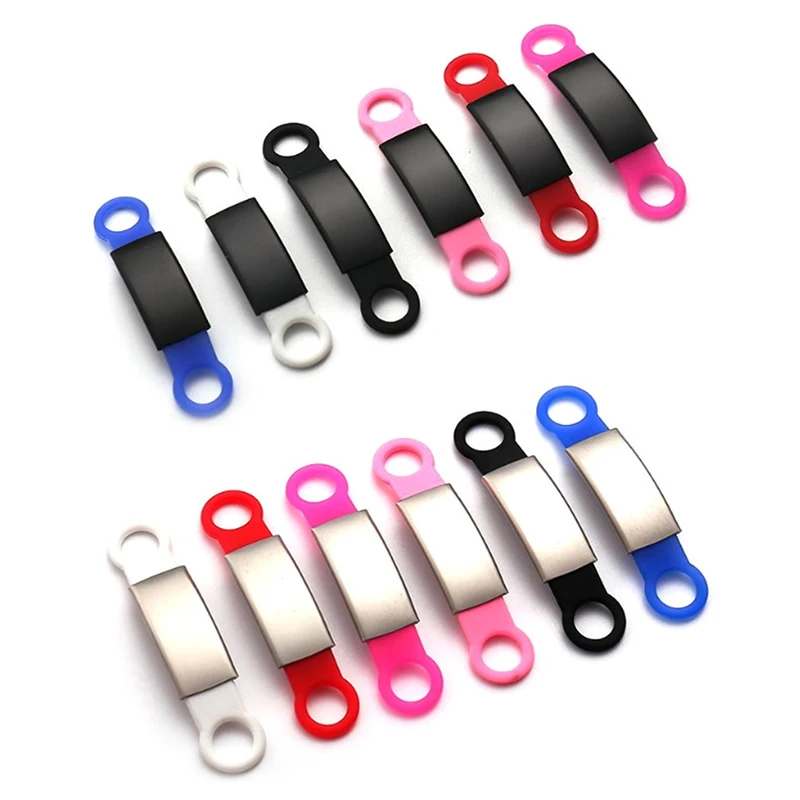 1pc DIY značka Názov psa Collar Názov Prispôsobené značky mačky Slide On Pet Tag ID ID tiché vlastné značky psov