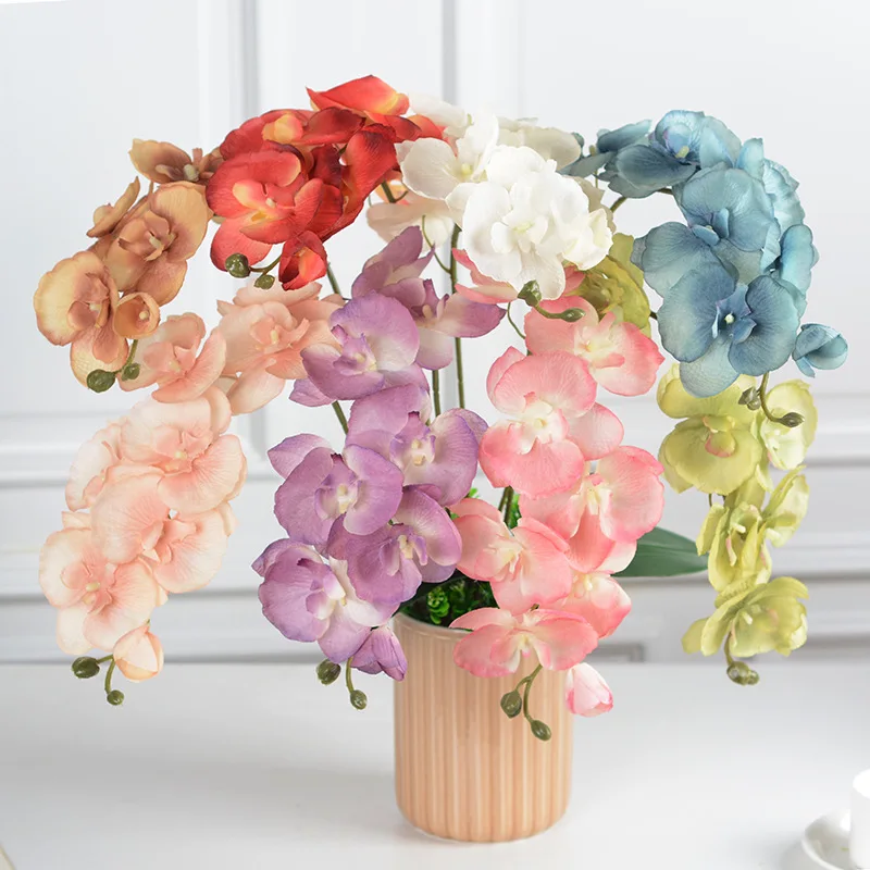 1PC Domáce dekorácie Príslušenstvo Umelecké motýľ orchidey kvety Moth Orchidy falošné kvety svadobné dekorácie kvety umelé kvety