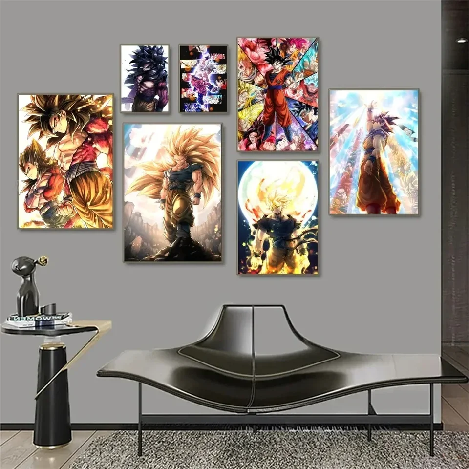 1PC Dragon Ball Son Goku Goku Anime Plagers Stickers Art Wall nástenné maľby dekora
