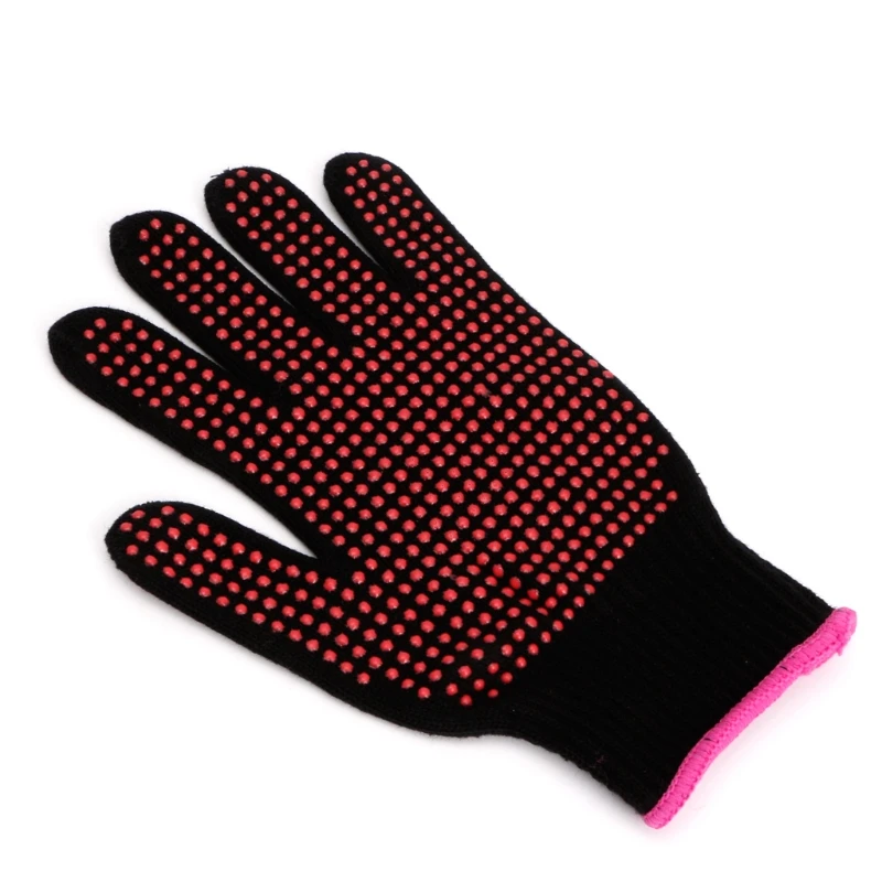 1PC Dual Používajte kadernícke kaderné kaderné kaderníky s tepelným stylingom Rukavice s tepelným stylingom Salon Salon