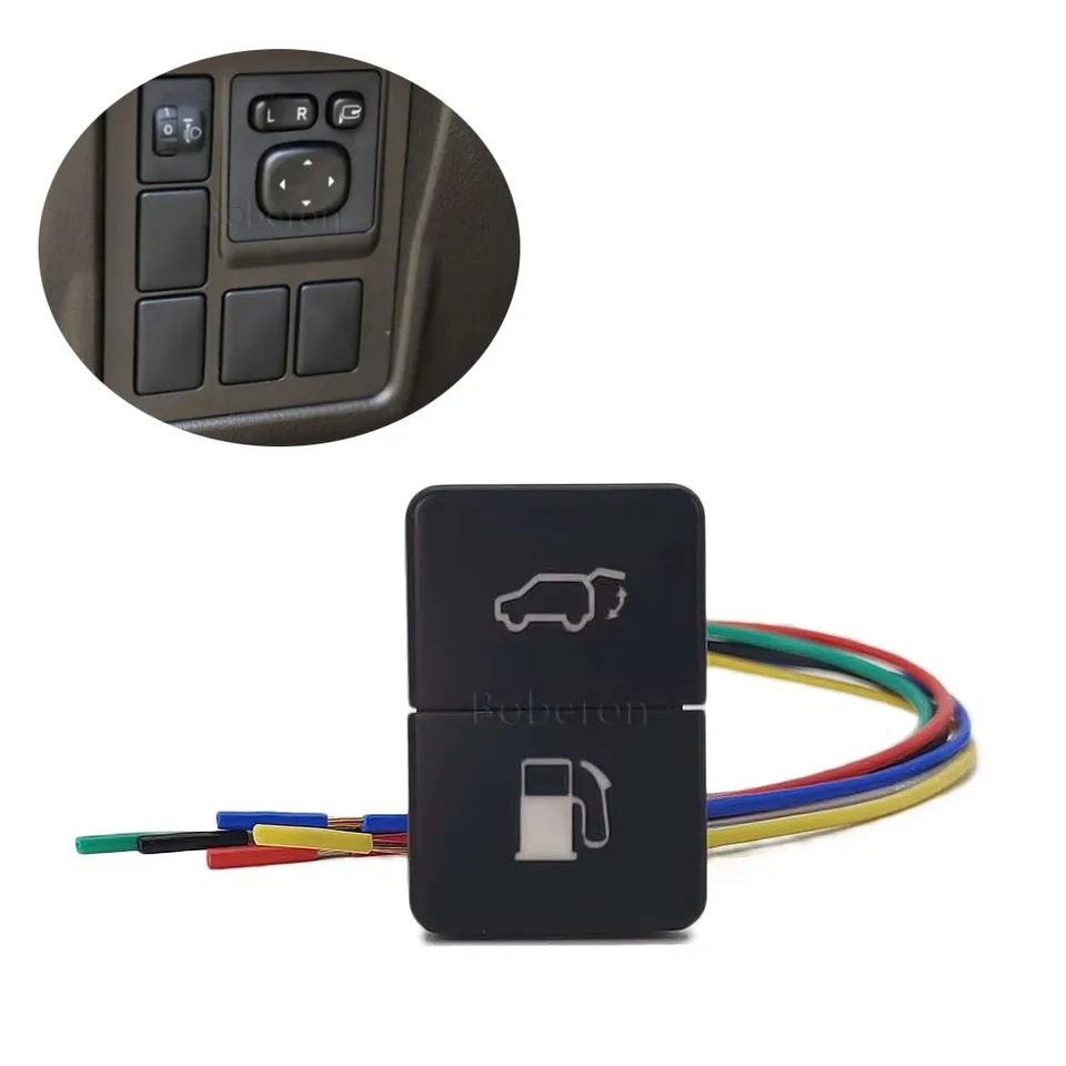 1PC Dual Switch Car Trunk Trungate Tailgate Tank Spínač s drôtom pre Toyota Camry Corolla Prius Prado