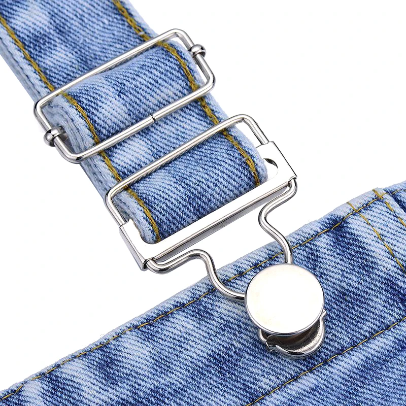 1PC Dungaree Frontypers Clip Brace Spony s džínsovými tlačidla