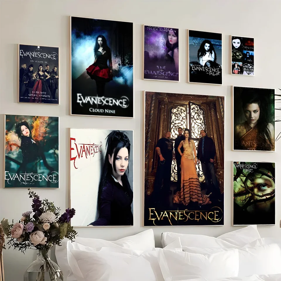 1PC e-eVanescence Band Classic Movie Movie Spitchy Plagáty retro kraft papierová nálepka miestnosť bar Bar kaviareň estetická maľba nástennej maľby