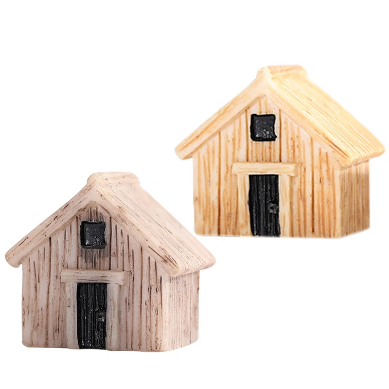 1PC Fairy Garden Miniature Resin House Villa Micro Krajina Bonsai Ornament Decor Mini House Villa Miniature Craft Kids Darčeky