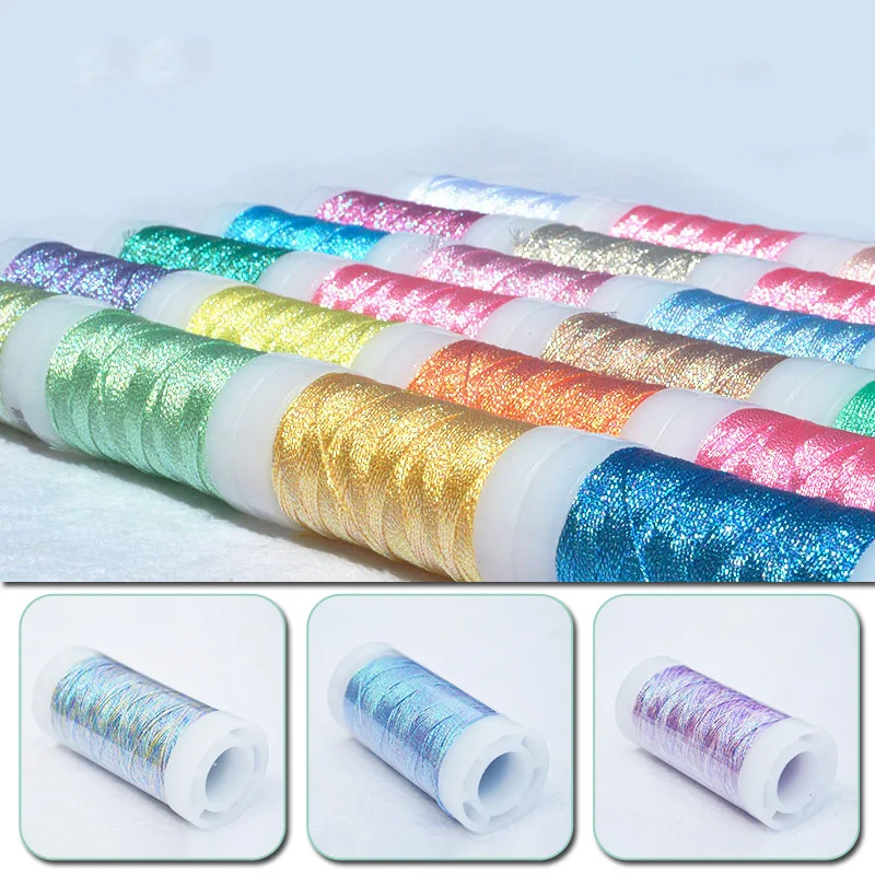1pc farebné zlaté strieborné niť spletené lano vlákno pre vyšívacie háčkované guľôčky struna DIY náramok Náramok náhrdelník ručne vyrobený závit