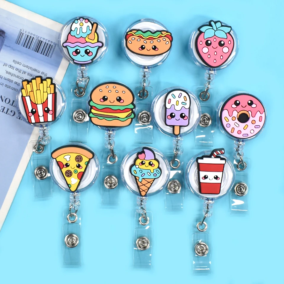 1PC Food PVC odznak navijak